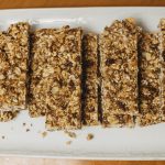sourdough granola bars on dish